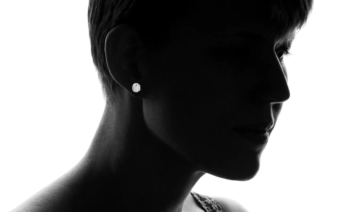 Angélique Paris White Sapphire and 1/10 CTTW Diamond Earrings in Sterling Silver - Second Medium