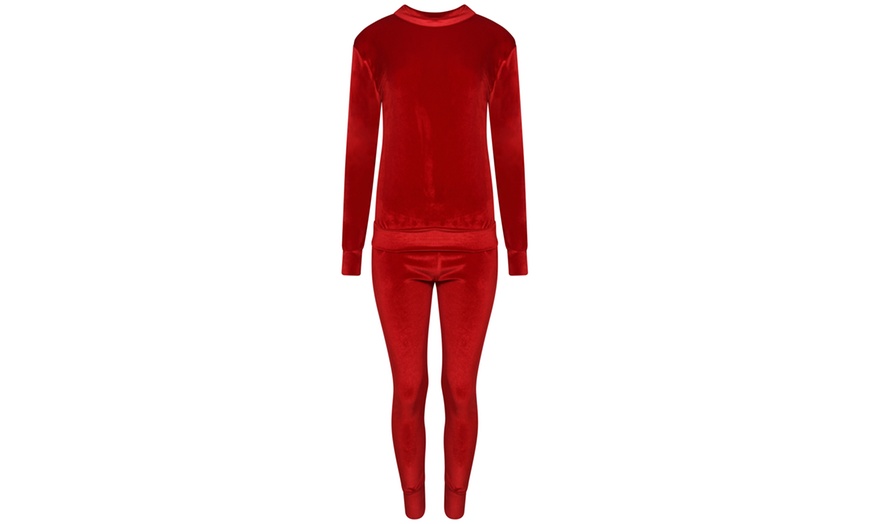 Image 6: Women's Velvet Tracksuit 