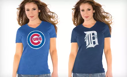 $19 for a Women's MLB Super Soft Cotton Blend T-Shirt by Alyssa Milano's Touch ($39.99 List Price) - Primary Image