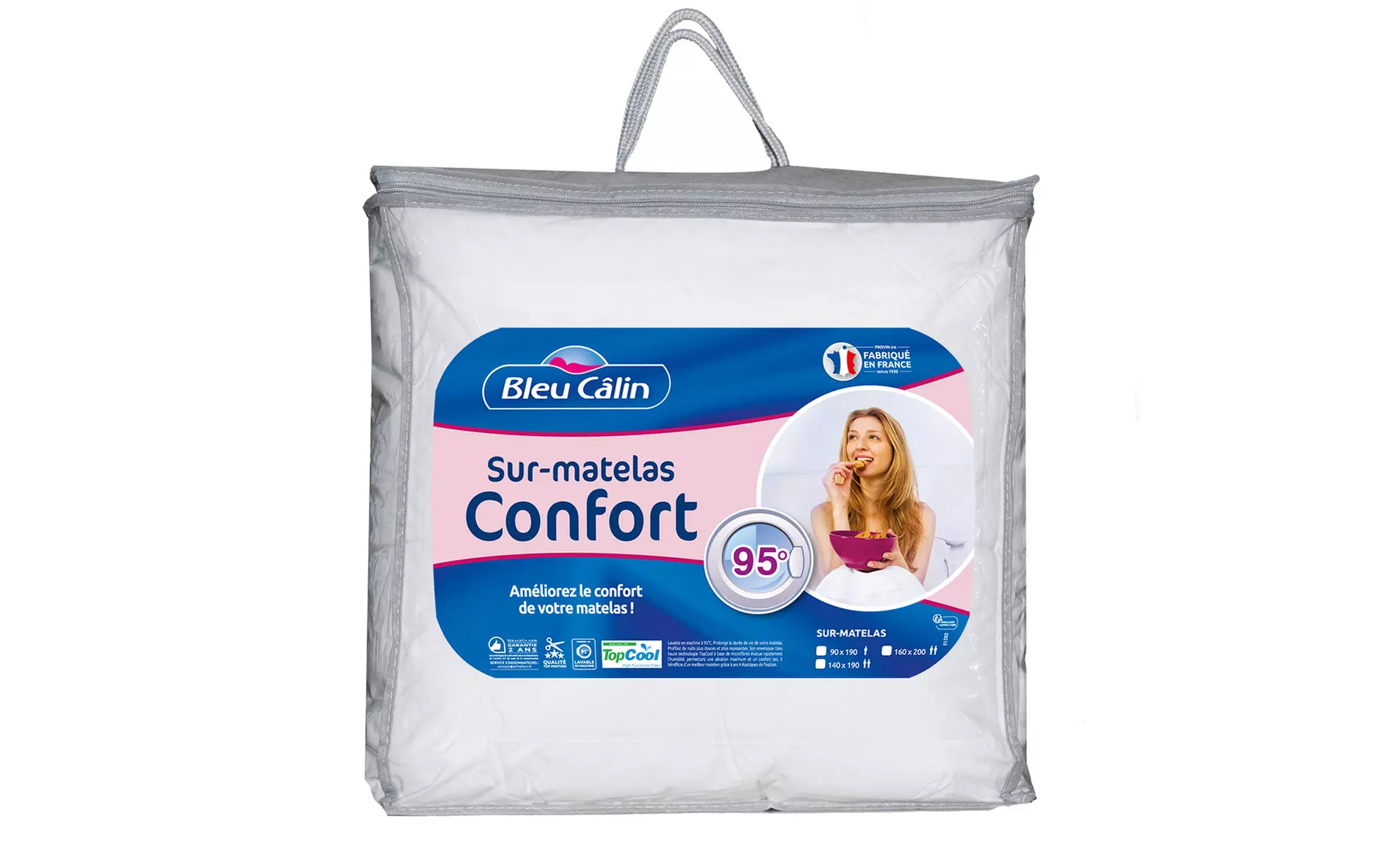 Sur-matelas anti-transpiration TopCool de la marque Bleu câlin - Primary Image