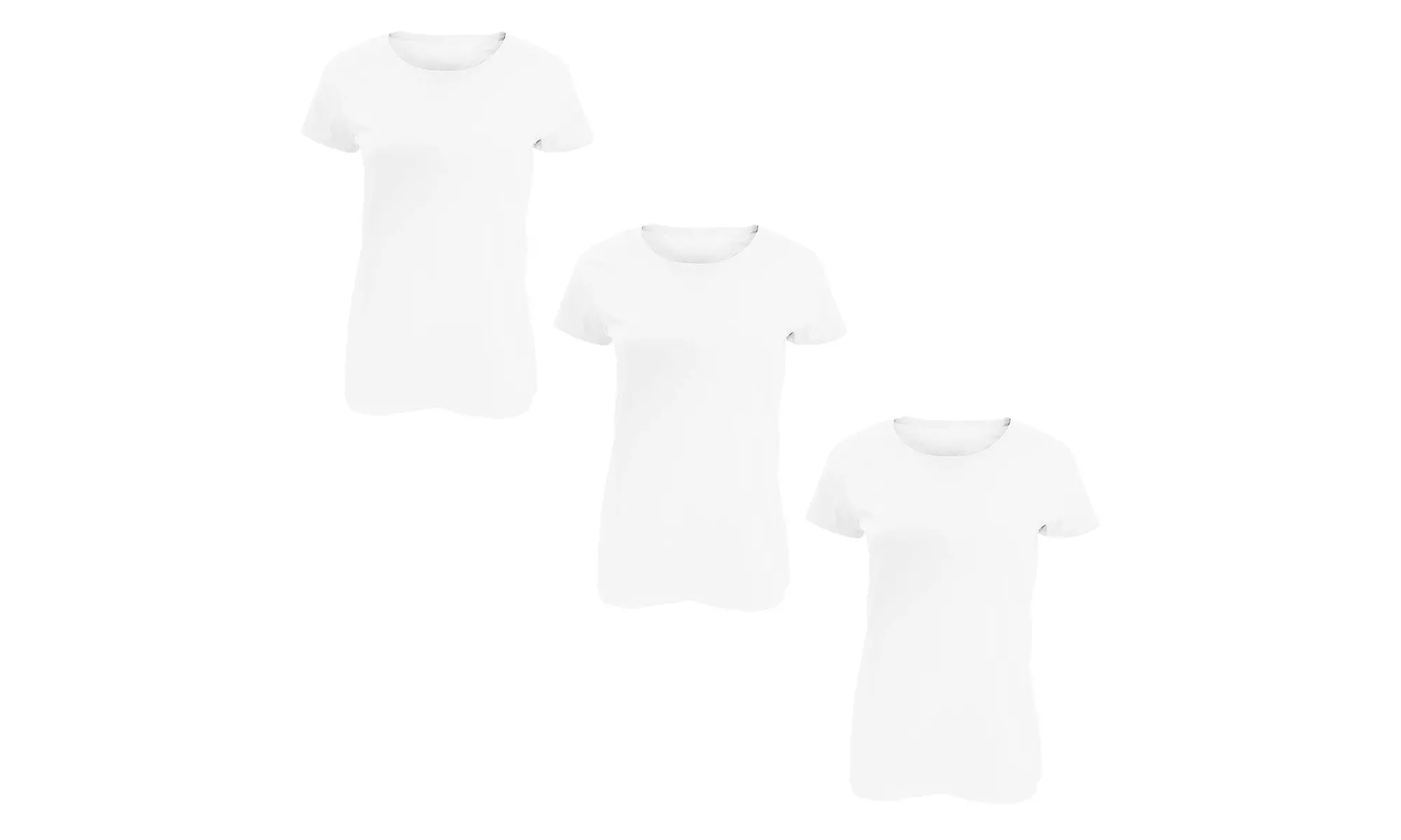 Pack of Three Soft Cotton Basic T-Shirts