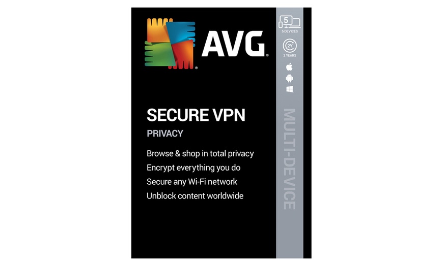 Image 3: AVG Secure VPN 2020 for 5 Devices