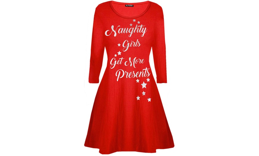 Image 3: Be Jealous Christmas Swing Dress