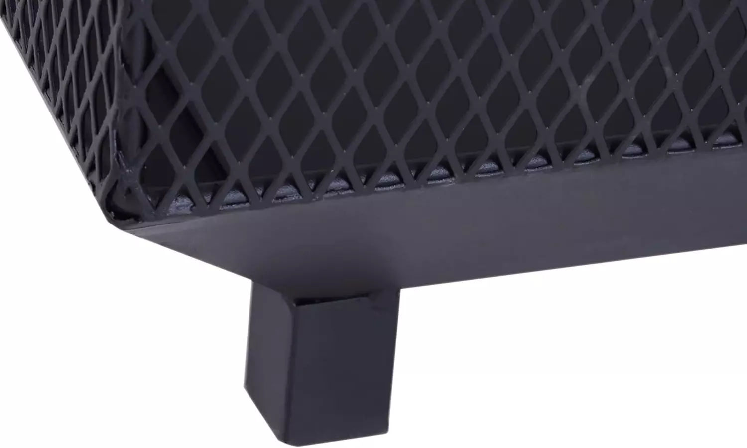 Outsunny Square-Shaped Fire Pit Table with Optional Grill Shelf