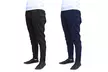 Men's Slim-Fit Cotton Twill Joggers with Zipper Bottom (2-Pack) - Second Medium