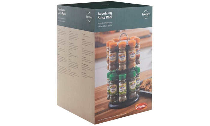 schwartz revolving spice rack