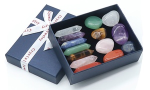 14-Piece Chakra Crystals and Gemstones Set