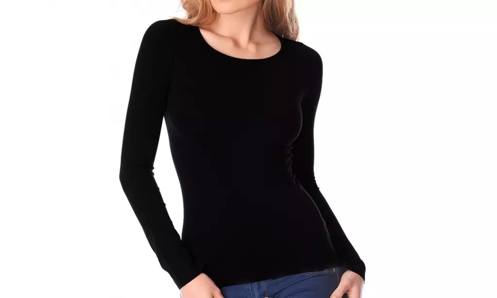 Set da 1, 2 o 3 maglie da donna con fodera in pile