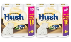 36 Rolls of Hush Toilet Paper