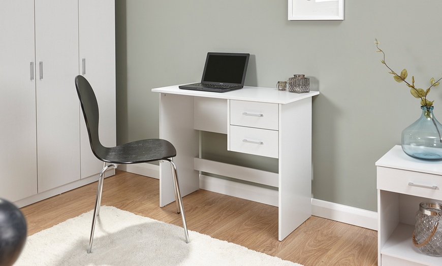 Image 25: Simple Two-Drawer Desk