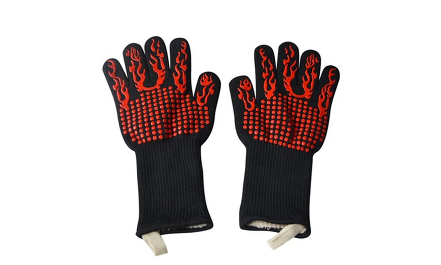 Image 5: Heat Resistant Kevlar Oven Gloves