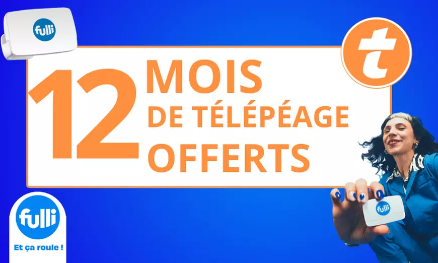 Roulez malin : votre badge autoroute Fulli à 3 € au lieu de 42,30 € pour 12 mois offerts (93% de réduction) - Primary Image