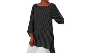 Women's Striped Loose Blouse