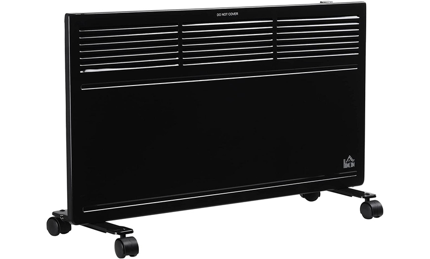 Image 4: HomCom Radiator Heater up to 1300W in Black or White