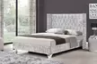 Drogo Diamante Button Wingback Bed Frame with Optional Mattress - Second Medium