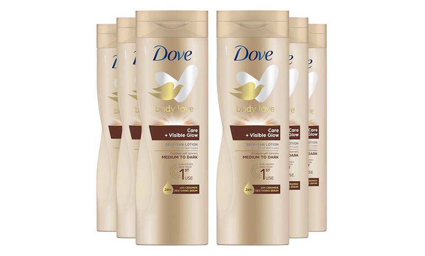 Image 3: Three- or Six-Pack of Dove Body lotions 400ml