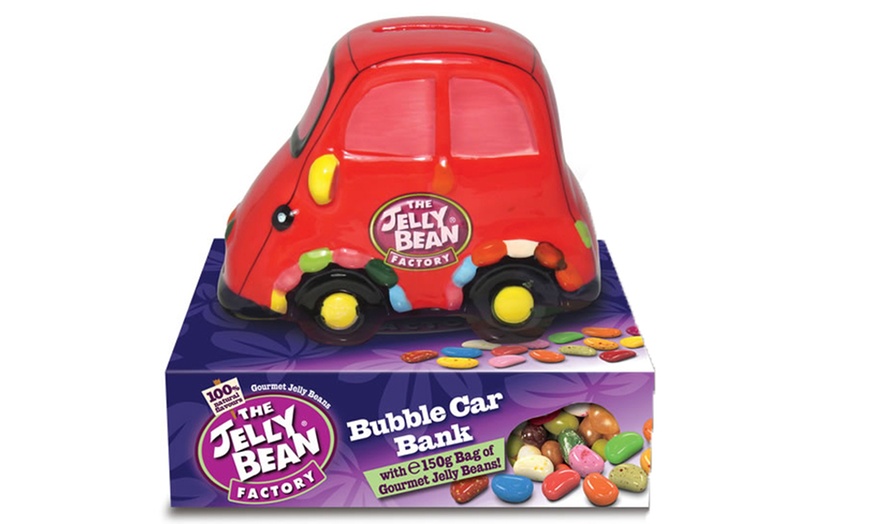 Image 5: Jelly Bean Car or Plane Coin Bank