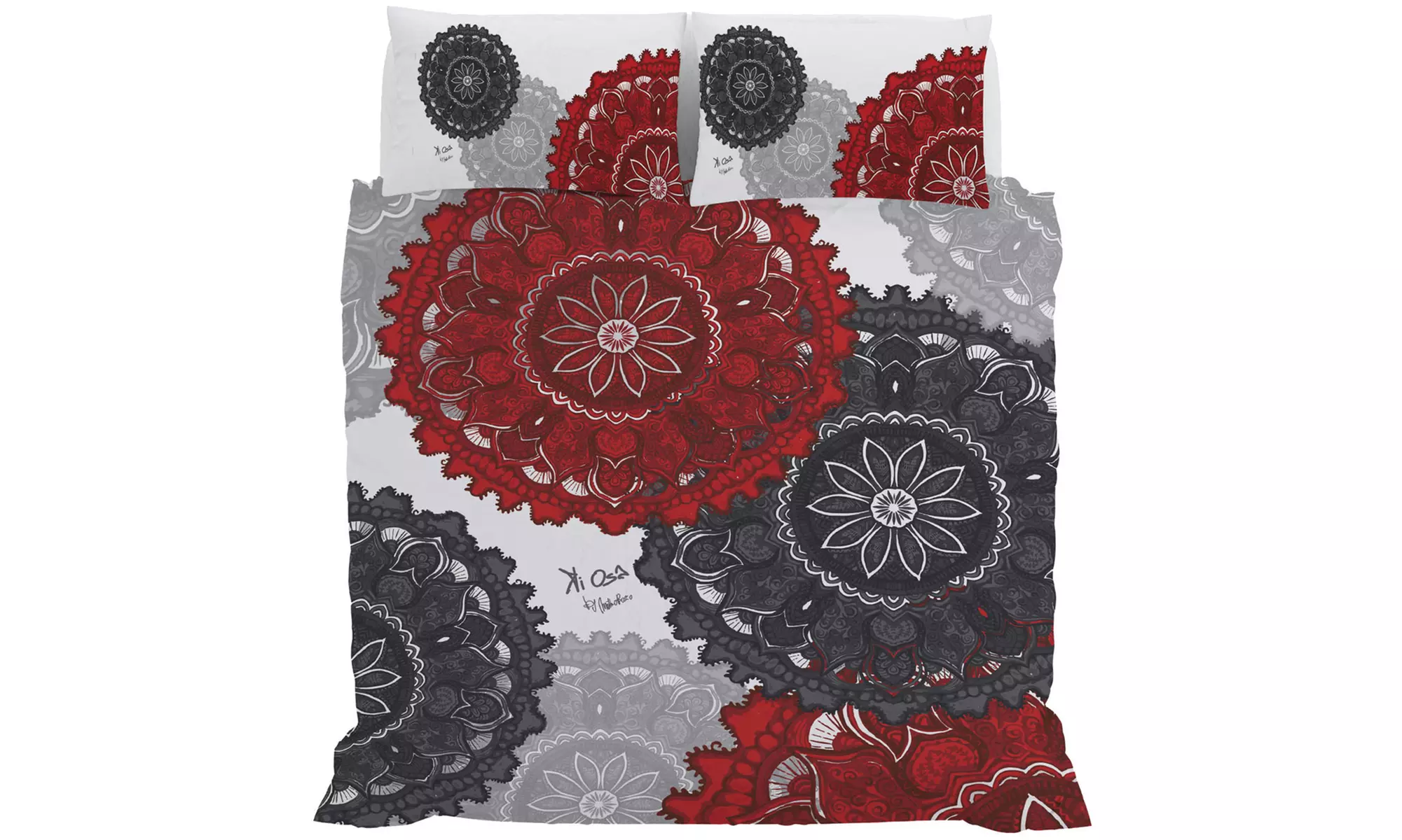 Parure copripiumino Kiosa in stampa digitale