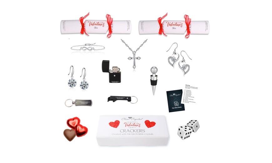 Image 14: Unisex Valentine's Day Crackers Made with Swarovski® Crystals