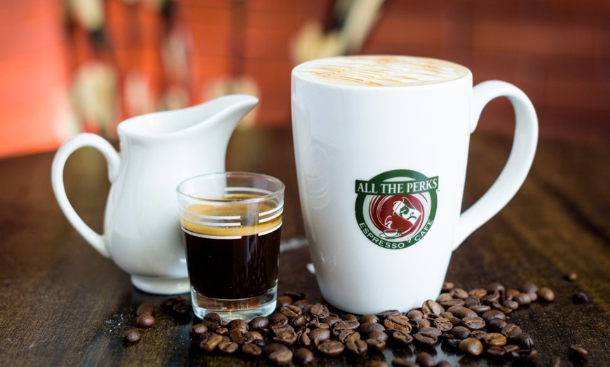 Image 5: Up to 50% Off on Bar / Cafe Offerings - Coffee at All the Perks Espresso Cafe