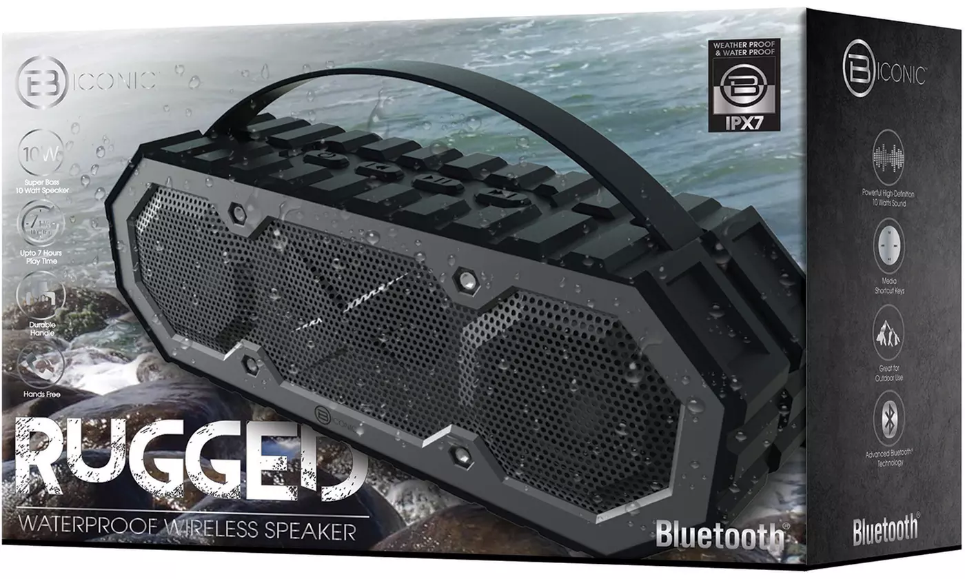 Biconic Rugged Waterproof Wireless Bluetooth Speaker - Second Medium