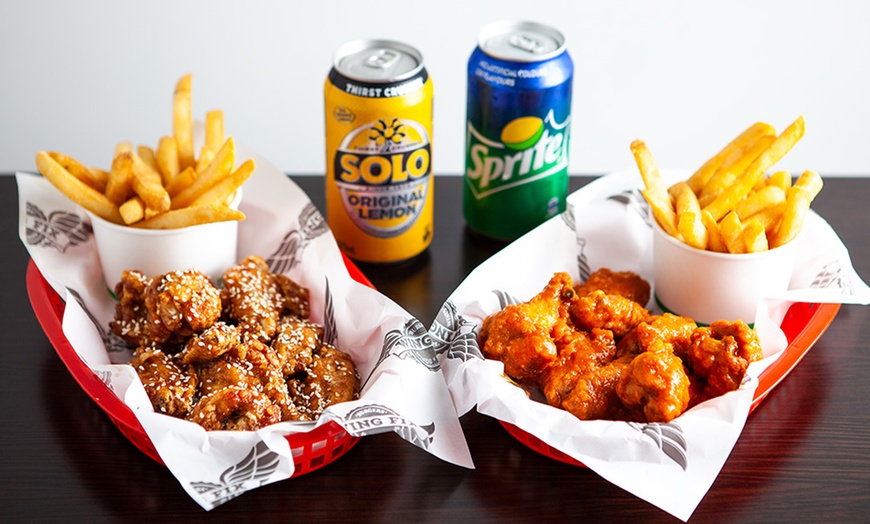 Image 5: Wings, Chips and Drink