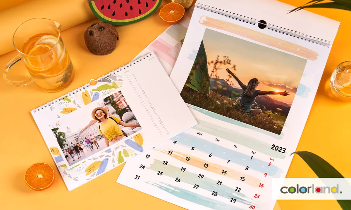 1 a 10 foto-calendarios personalizados, modelo y formato a elegir, en Colorland (hasta 94% de descuento) - Primary Image