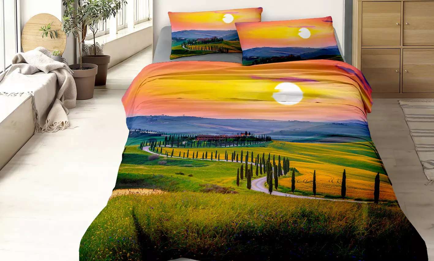 Completo letto matrimoniale in cotone