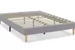Base de cama tapizada Aura, disponible en varios tamaños y colores, con envío gratuito - Second Medium