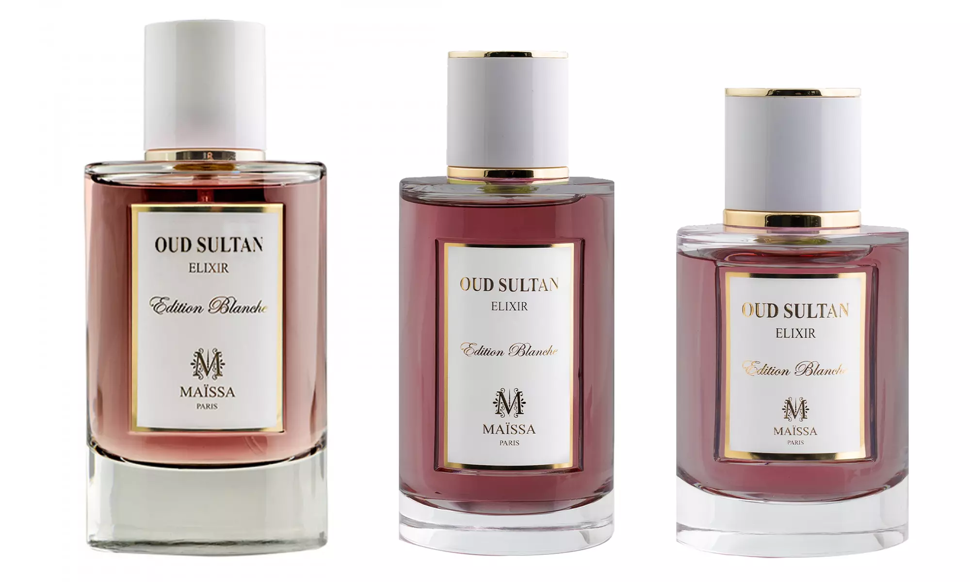 Eau de Parfum "Oud Sultan - Édition Blanche" Maïssa 50, 100 ou 200 ml - Primary Image