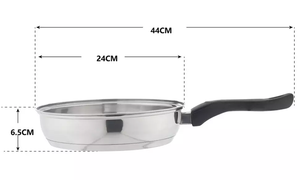 Non-Stick Stainless-Steel Cookware Set (7-Piece) - Second Medium