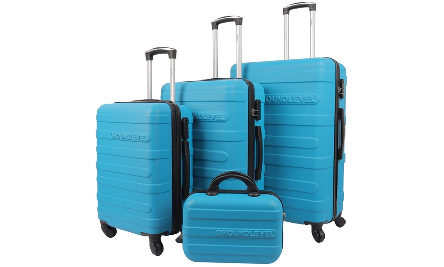 Image 2: Four-Piece Hard Shell Luggage Set - Travel with Security