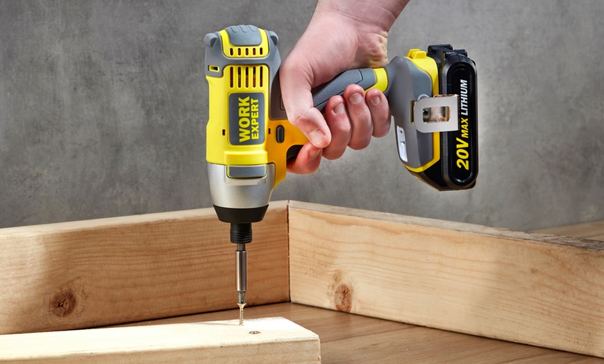 Image 6: Cordless 20V Drill Set