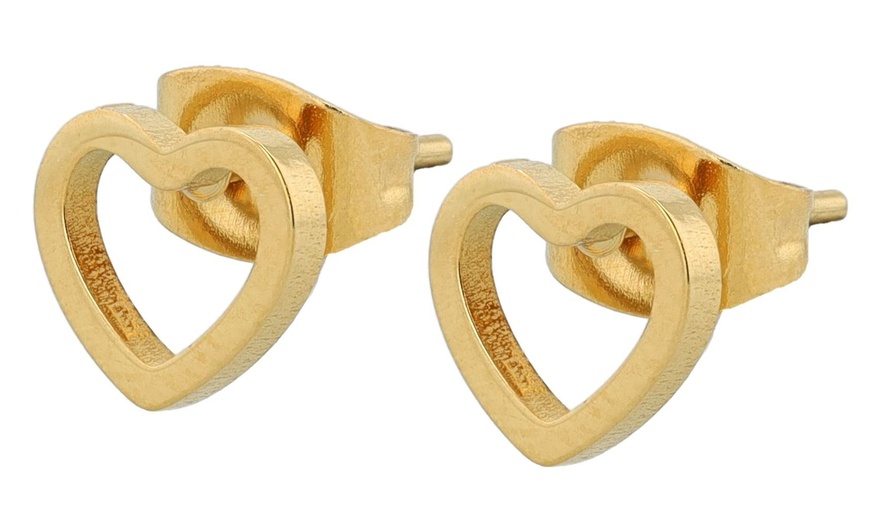 Image 16: Akzent Edelstahl-Ohrstecker für Damen