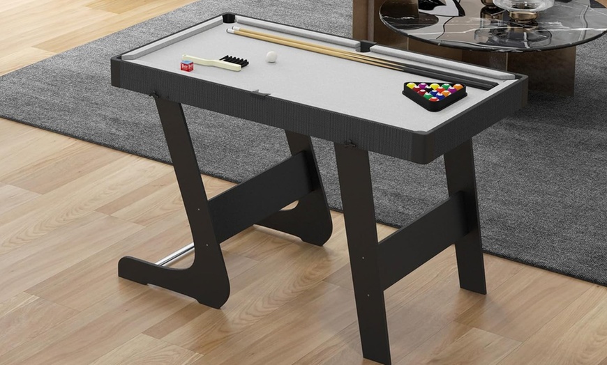 Image 1: HomCom Football Mini Indoor Gaming Table 