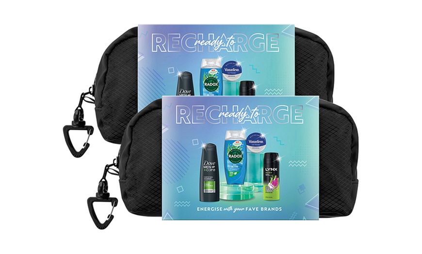 Image 2: Ready to Recharge Multi-Branded Bath and Body Gift Set for Him