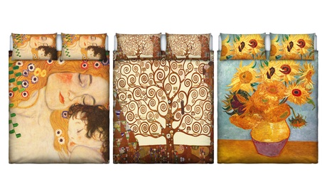 Parure letto Sogni d'autore Made in Italy con stampa digitale, disponibile in varie fantasie