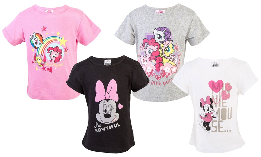 Image 1: Two Character T-Shirts for Girls