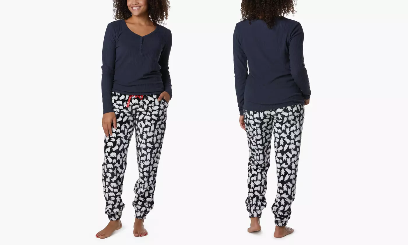 Muk Luks Women's Cabin Fever Sleep Set (Size S) - Second Medium