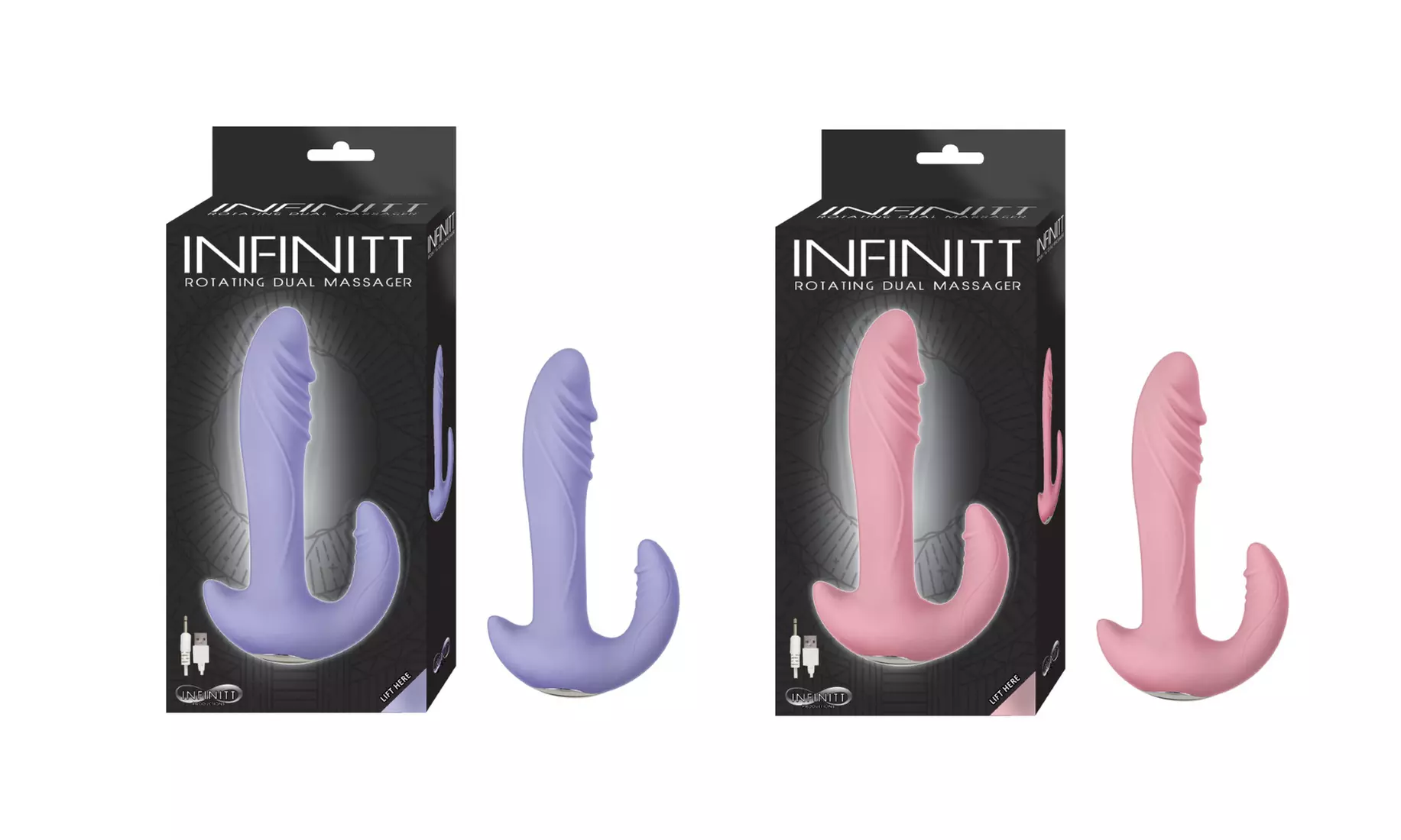 Nasstoys Infinitt Rotating Dual Silicone Massager - Primary Image