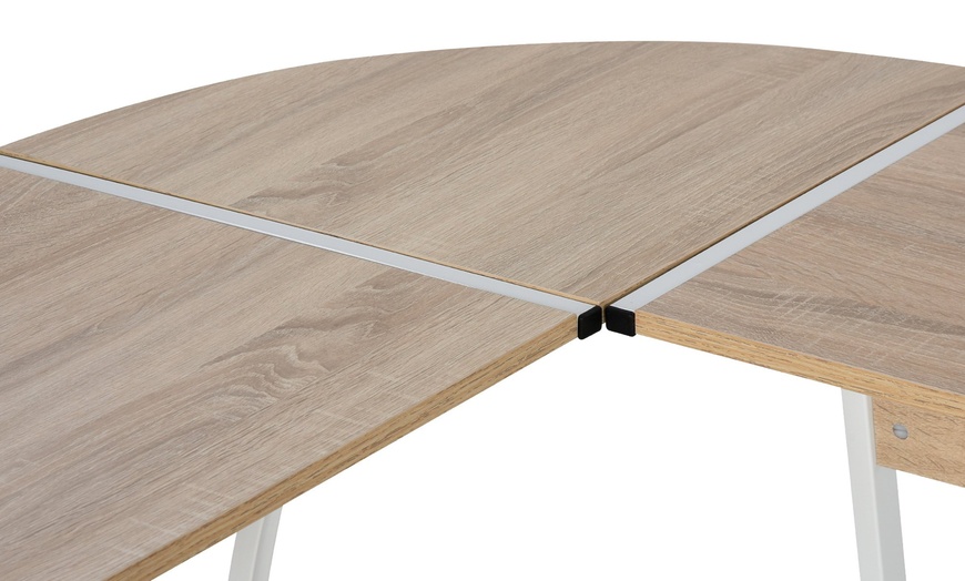 Image 13: HomCom Corner Desk