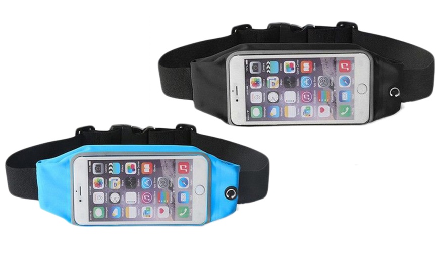 Image 18: Adjustable Smartphone Running Belt