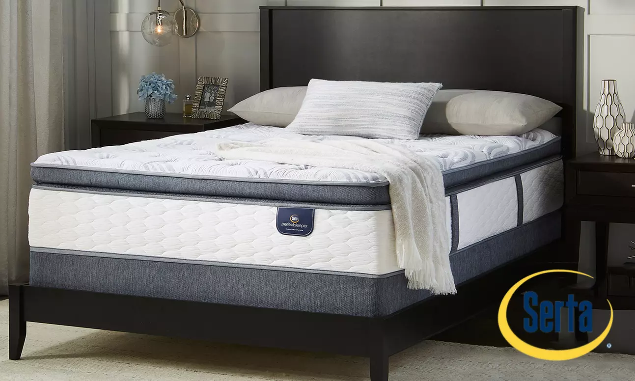 Serta Perfect Sleeper 12" Super Pillow Top Mattress Set. Free White Glove Delivery. - Primary Image
