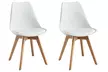 1, 2 ou 4 chaises "Elsa" avec pieds en bois de la marque Sampur, coloris au choix et livraison offerte - Image 5