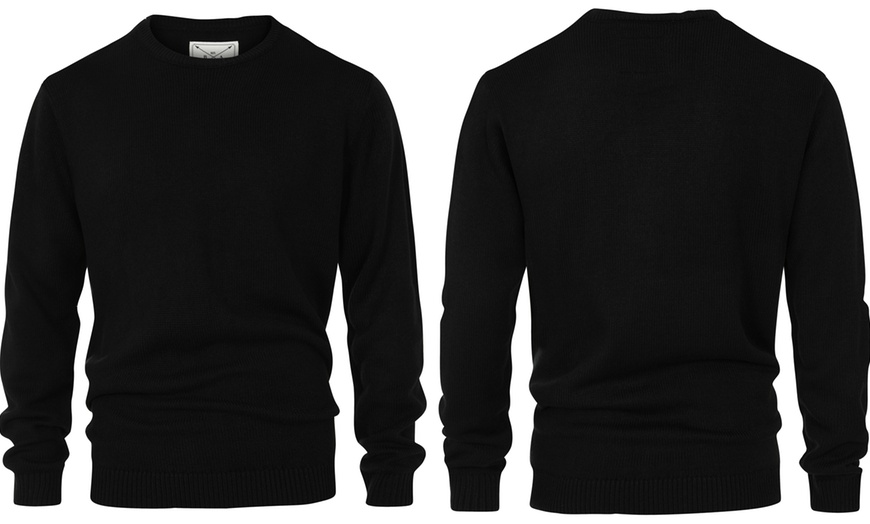 Image 4: Blu Apparel Knitted Crew Neck Jumper 