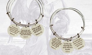 Holy Scripture Bangles by Pink Box