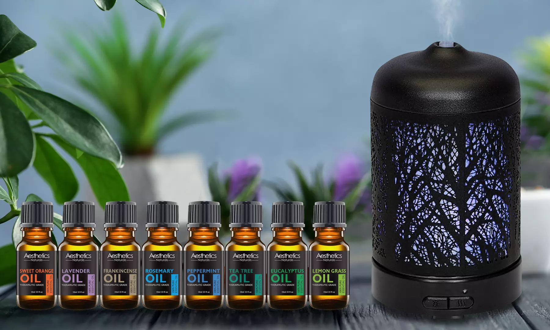 Aroma Zen Ultrasonic Diffuser with Optional Oils - Primary Image