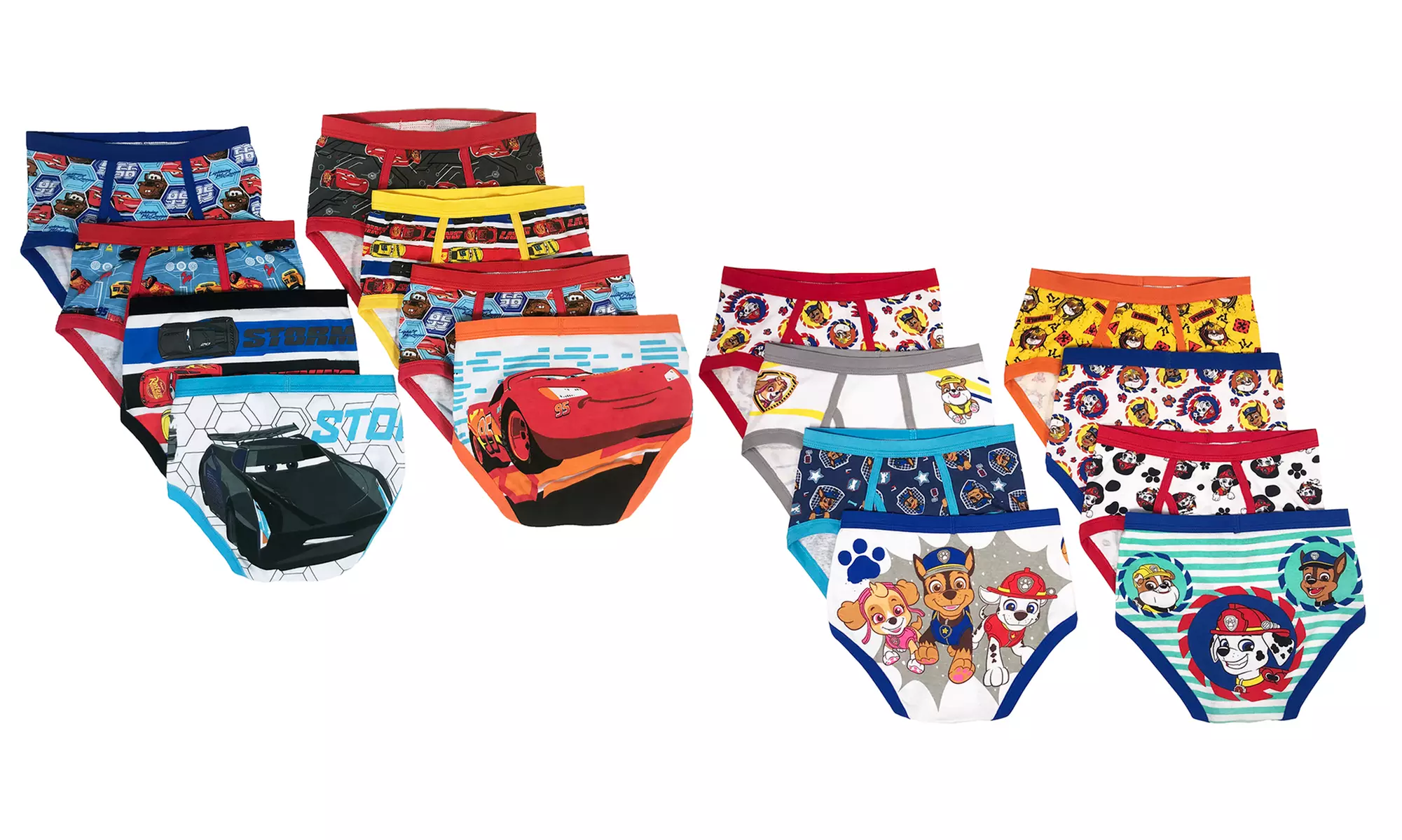 Kids Boys Cars, Paw Patrol, Mickey Mouse Underwear (8-Pack) - Primary Image