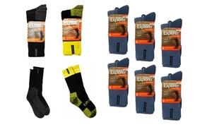 Six Pairs of Explorer Tough Work Crew Socks