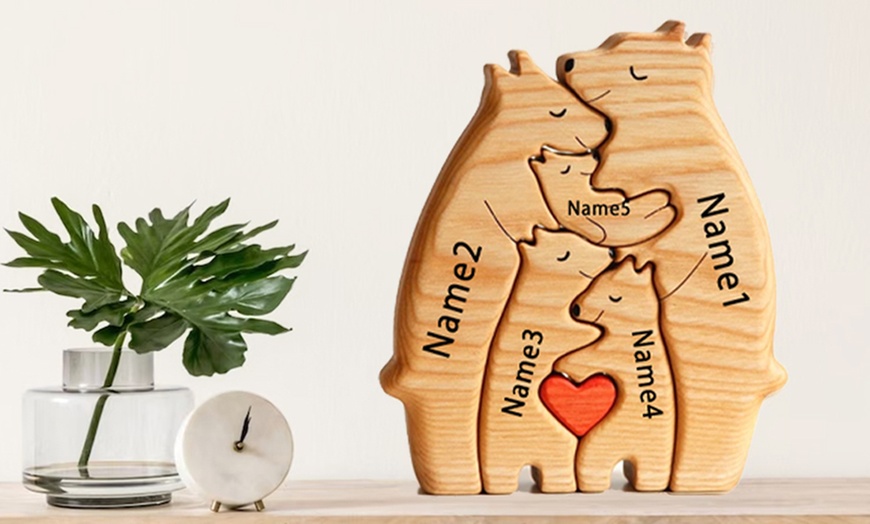 Image 8: Custom Bear Family Puzzle from Justyling